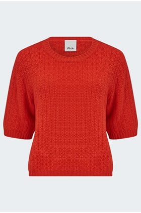 Short Sleeve Knit in Red