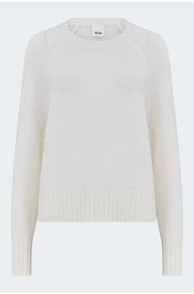 Long Sleeve Crew Neck in White