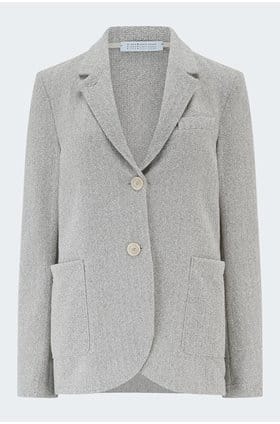 Stand Up Collar Blazer in Ash