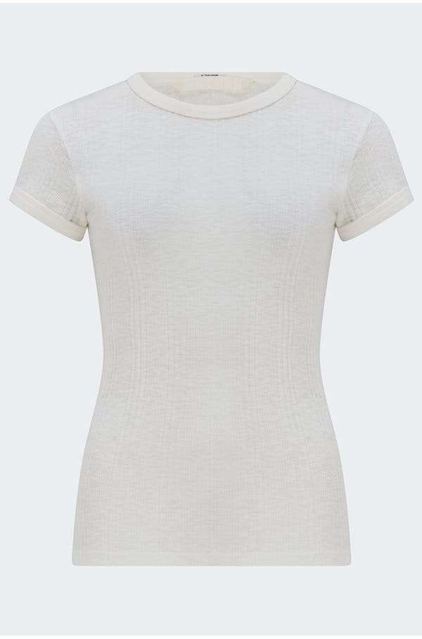 the itty bitty ringer tee in fluff