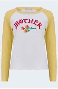 the vintage sporty concert top in mother flower