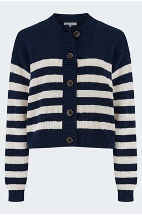 The Variation Cardi in Navy Multi