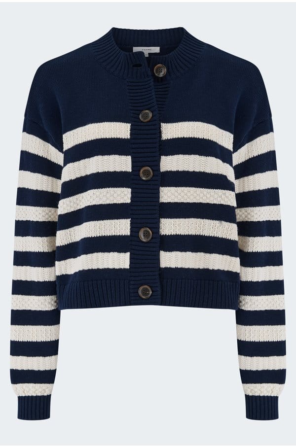 the variation cardi in navy multi