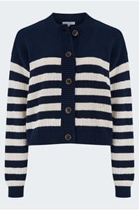 the variation cardi in navy multi
