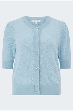 Delicate Cashmere Cardigan in Sky Blue