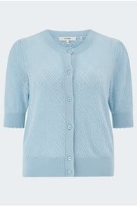 delicate cashmere cardigan in sky blue