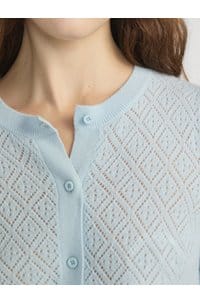 delicate cashmere cardigan in sky blue