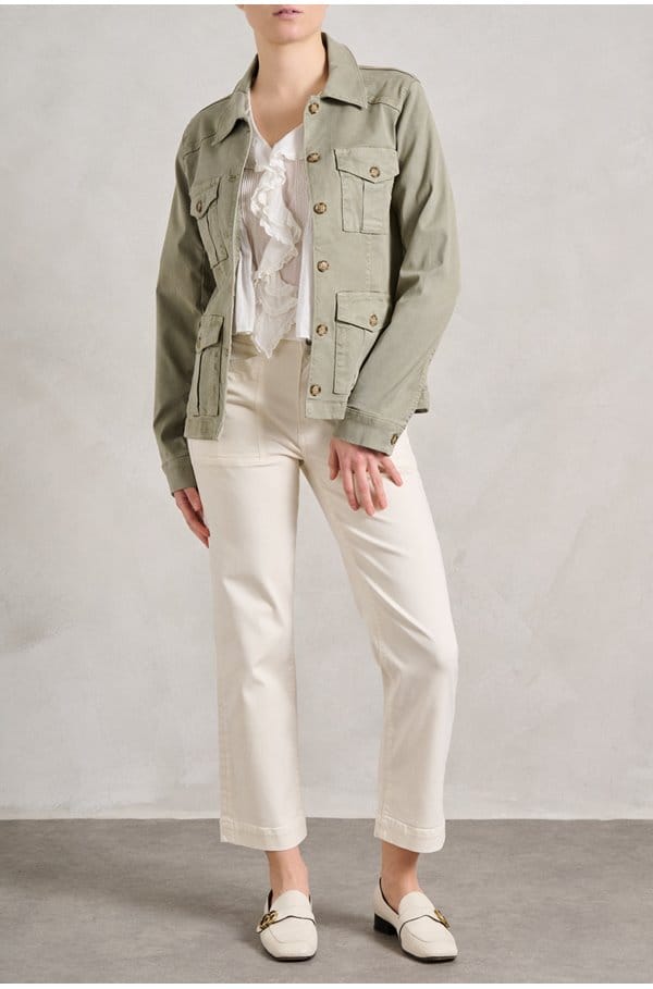 stacey jacket in vintage oak moss