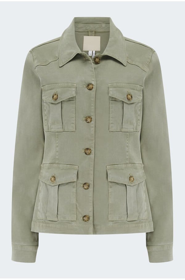 stacey jacket in vintage oak moss