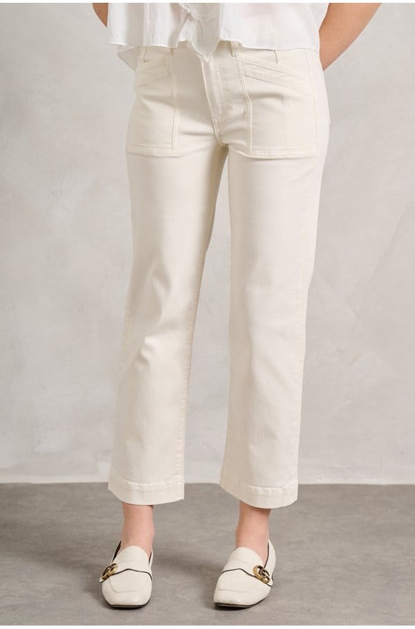 quincy ankle straight trouser in quartz sand