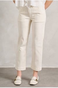 quincy ankle straight trouser in quartz sand