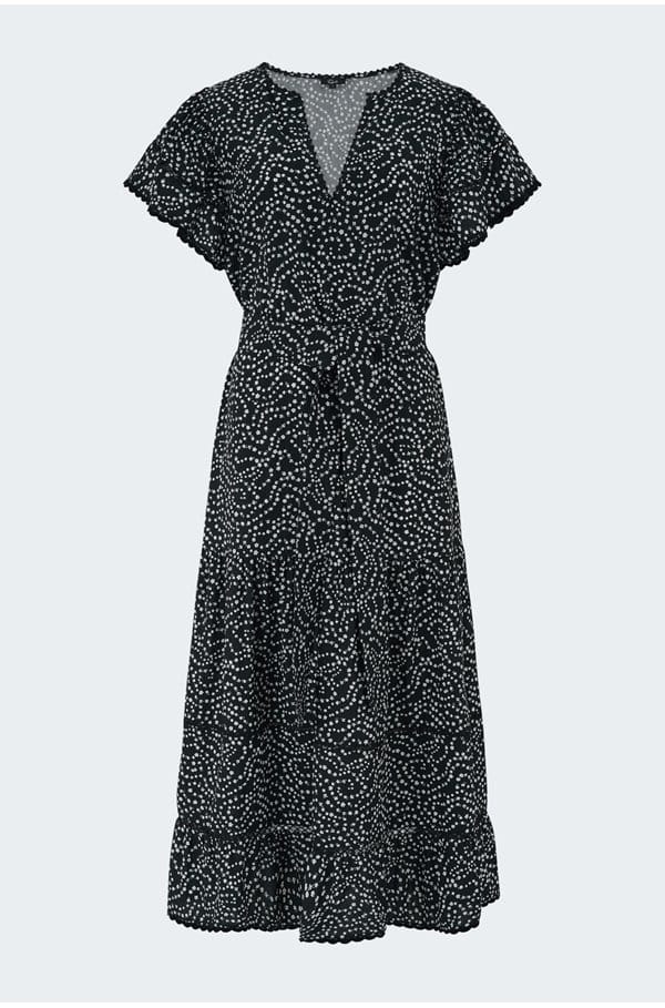 gia dress in mini chain daisies