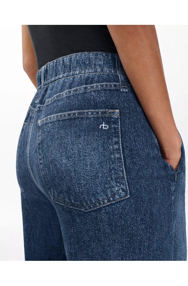 wide leg miramar cotton terry pant in petra