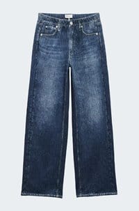 wide leg miramar cotton terry pant in petra