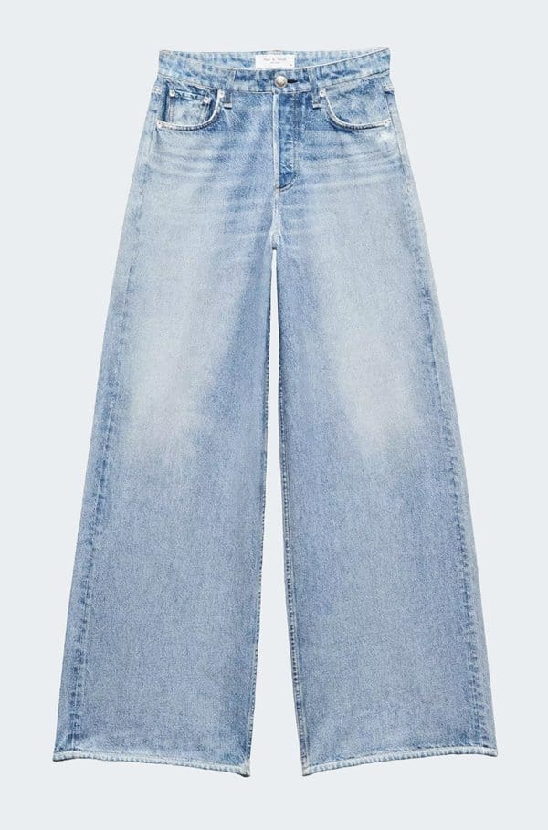 sofie miramar cotton terry wide leg pant in raily