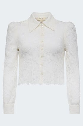 Anita Lace Blouse in Ivory