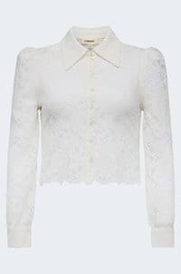 anita lace blouse in ivory