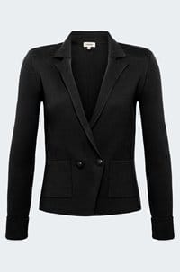 sofia knit blazer in black