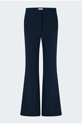 Arden Tailored Flared Pant in Navy