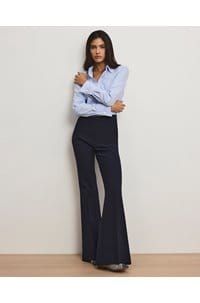 arden tailored flared pant in navy