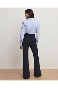 arden tailored flared pant in navy