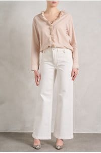 anessa 31 with rounded inset pockets in tonal ecru