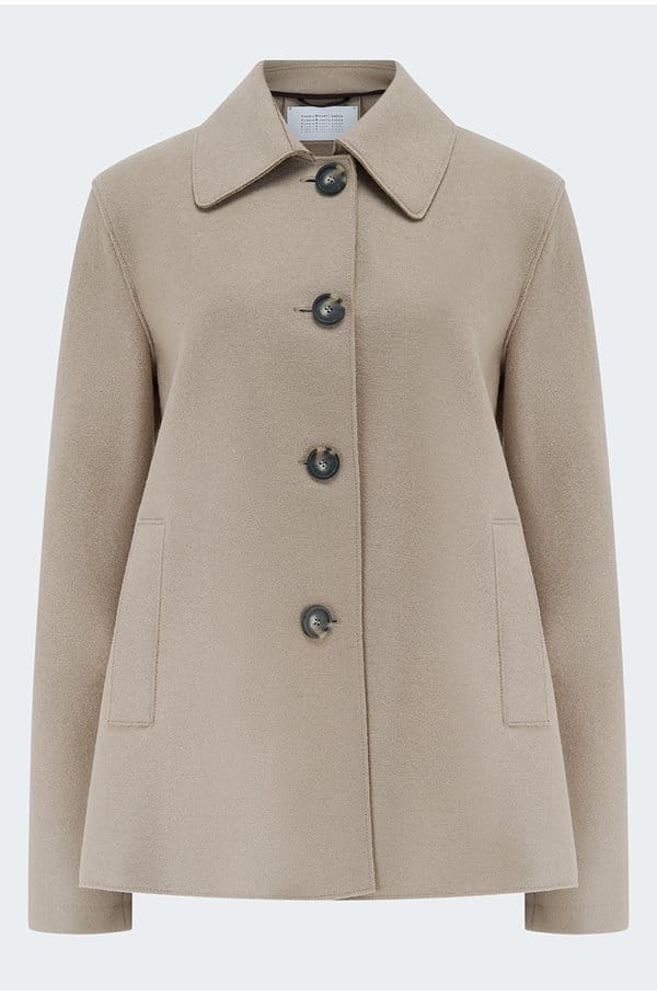 short loden jacket in dove