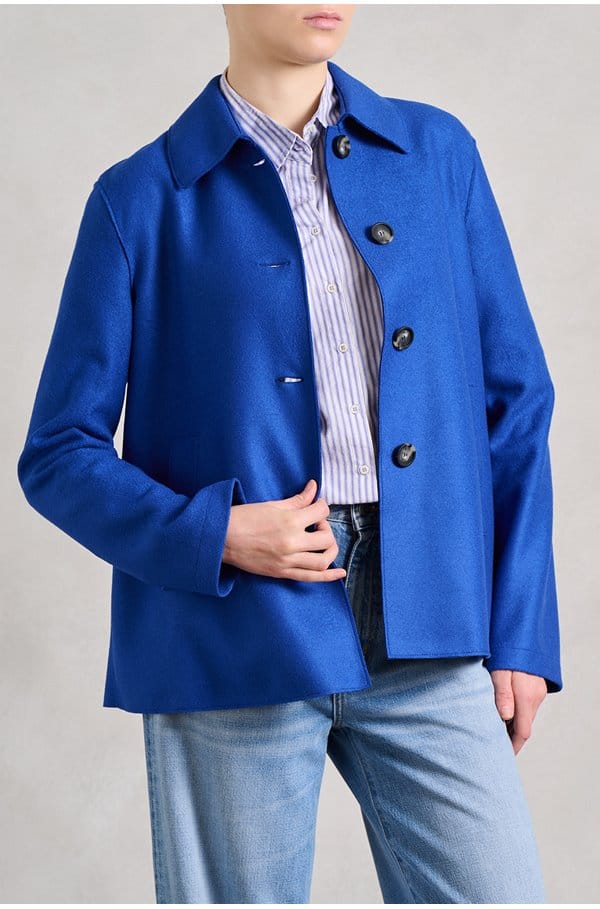 short loden jacket in mirage