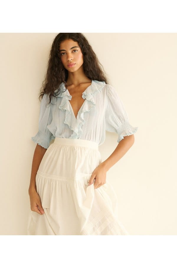 henri top in alice blue