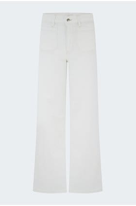 Slim Palazzo with Modernist Pockets in Au Natural Clean