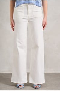 slim palazzo with modernist pockets in au natural clean