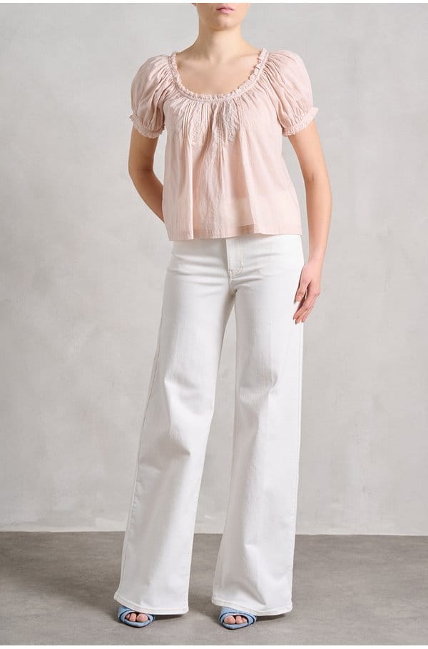 le slim palazzo long in au natural clean