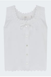 the serene tank in white