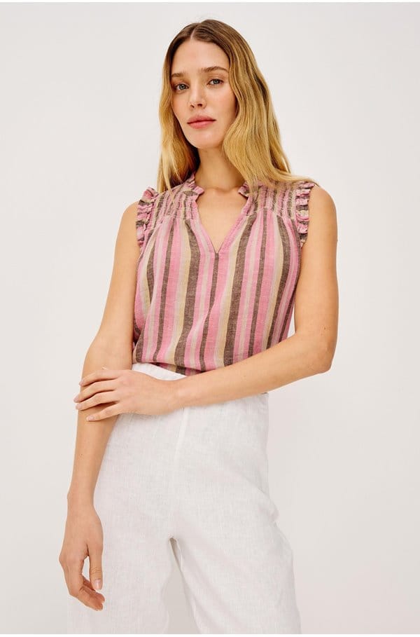 arlene top in cordoba stripe