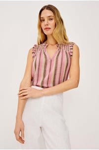 arlene top in cordoba stripe