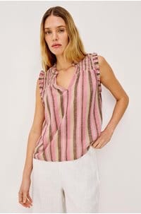 arlene top in cordoba stripe