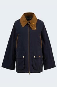 icons bedale showerproof jacket in navy