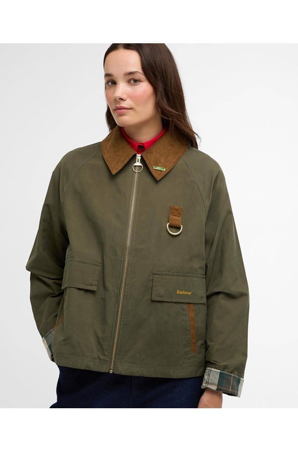 icons spey showerproof jacket in ivy green ancient