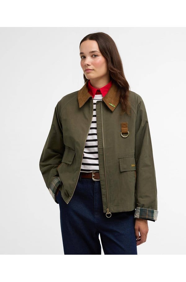 icons spey showerproof jacket in ivy green ancient