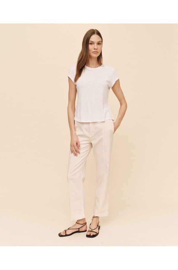 baby crew tee in white