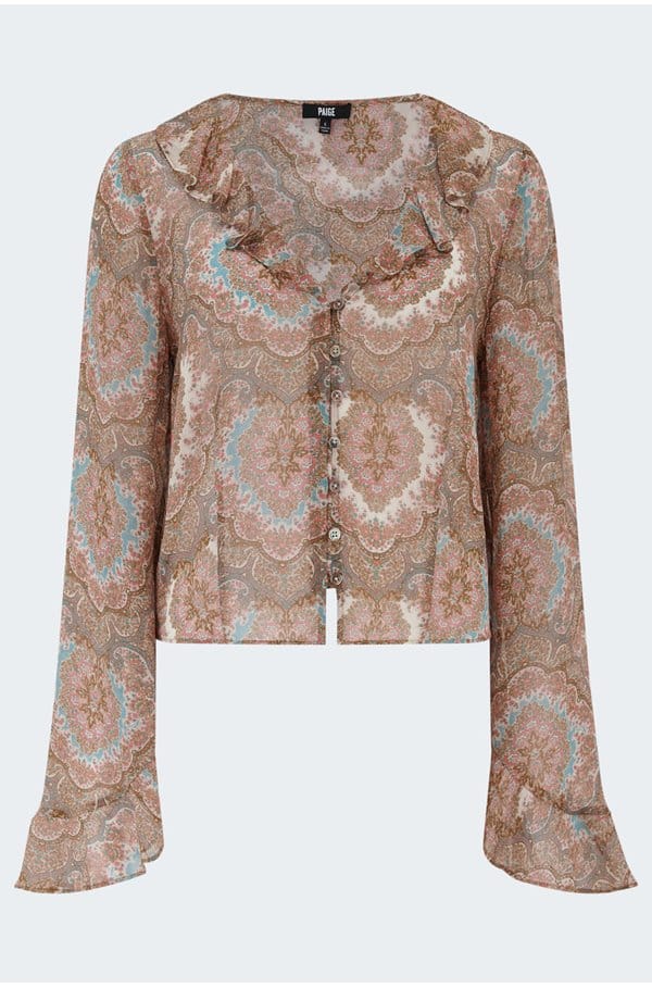 eve blouse in surf multi