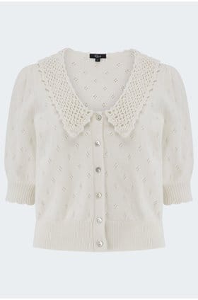 Mindy Knitted Top in Ivory