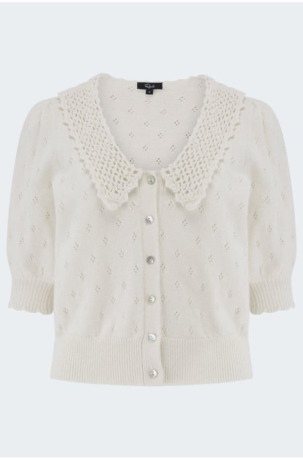 mindy knitted top in ivory