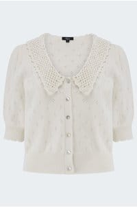 mindy knitted top in ivory