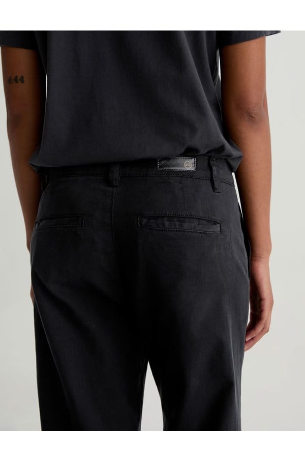 caden straight tailored trouser in super black