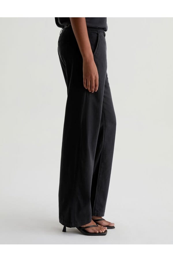 caden straight tailored trouser in super black
