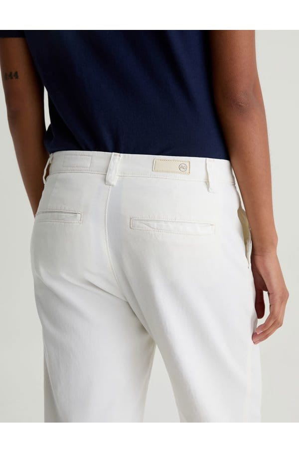 caden straight tailored trouser in powder