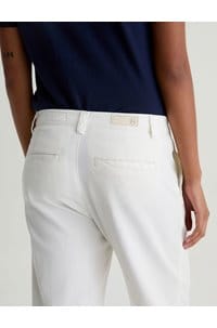 caden straight tailored trouser in powder