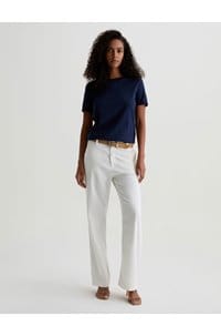 caden straight tailored trouser in powder