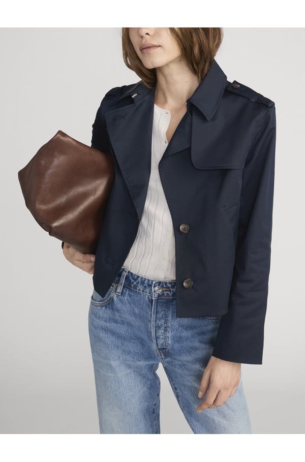 the short trench in navy